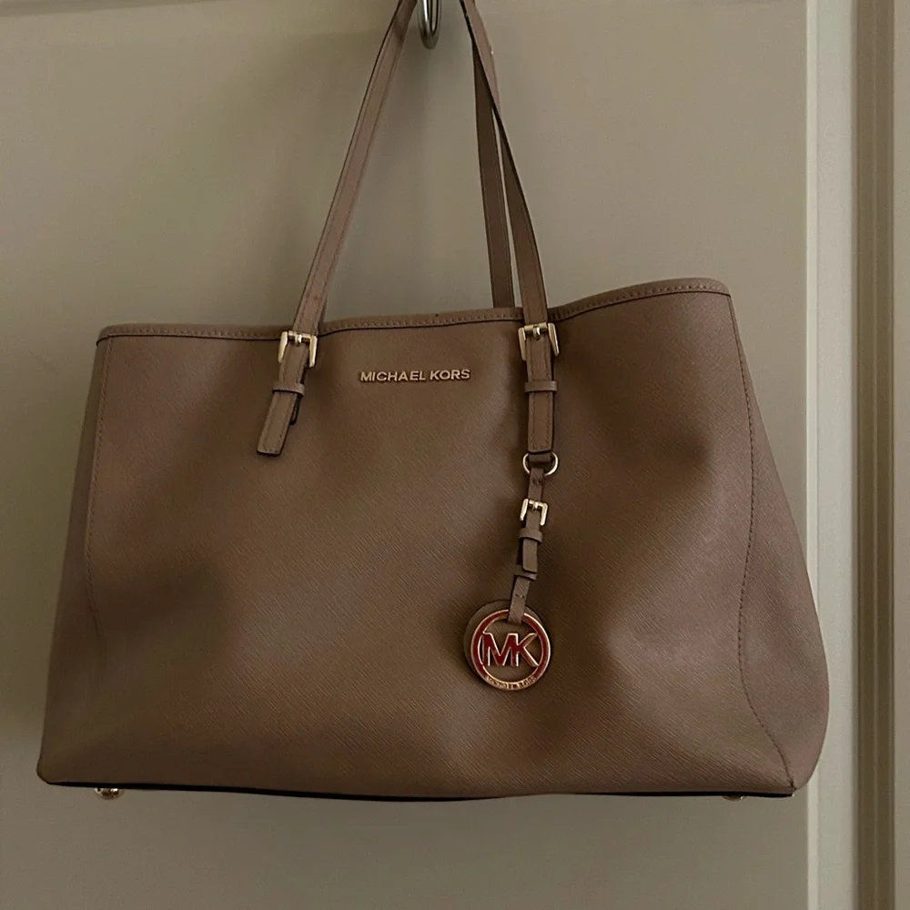 Michael Kors Tan Leather Tote Bag